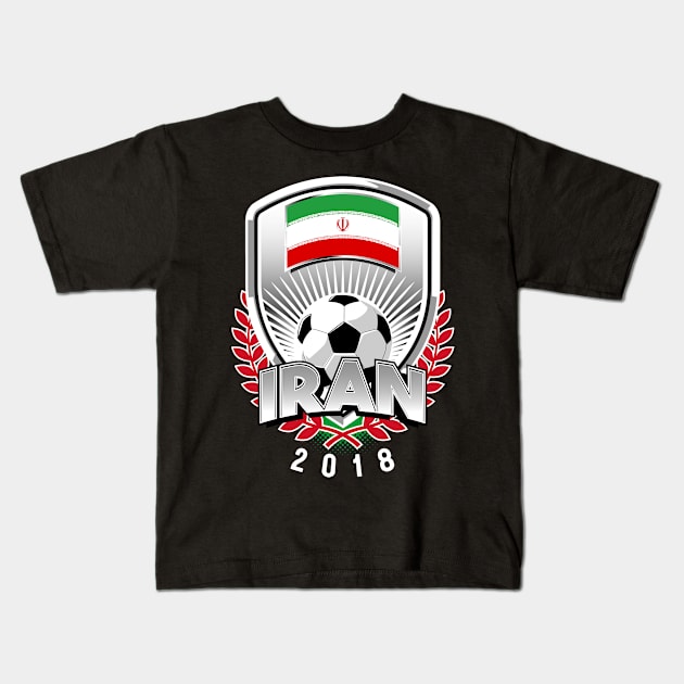 Iran Soccer 2018 Kids T-Shirt by Styleuniversal